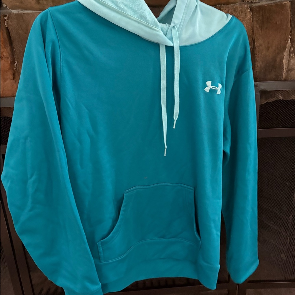 Under Armour Blue Fleece Hoodie Sweater